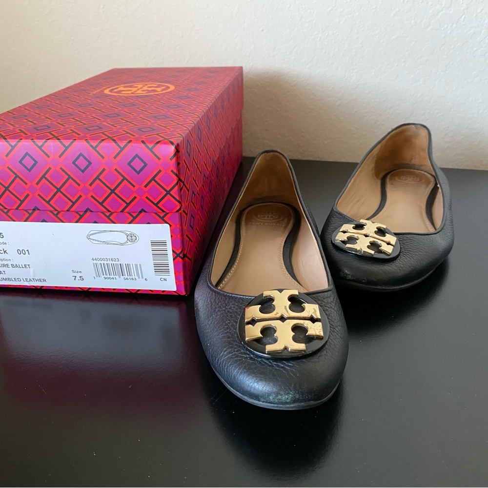 Tory Burch Claire Black Ballet Flats